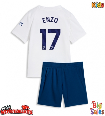 Manchester City Enzo Fernandez #17 Replica Third Stadium Kit for Kids 2026-27 Short Sleeve (+ pants)